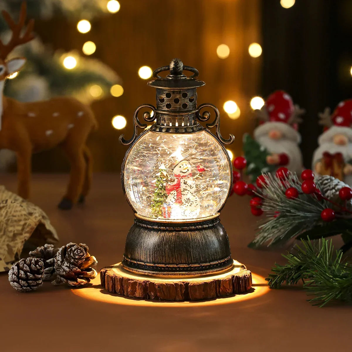 Christmas Lantern Snow Globe – photo 8