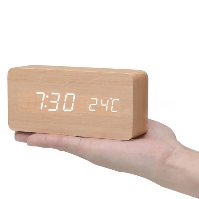 Wooden LED Alarm Clock – photo 13