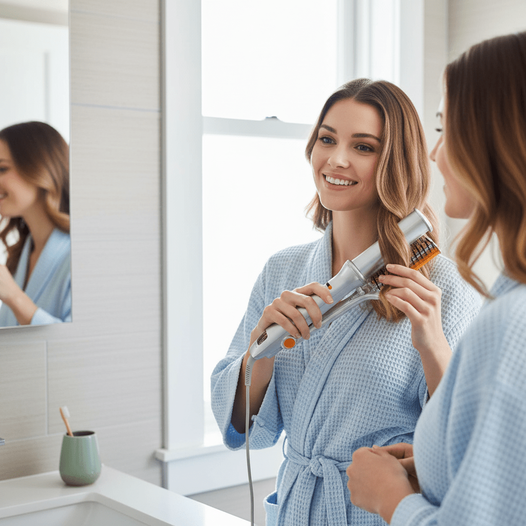 2-in-1 Rotating Hair Brush – photo 2