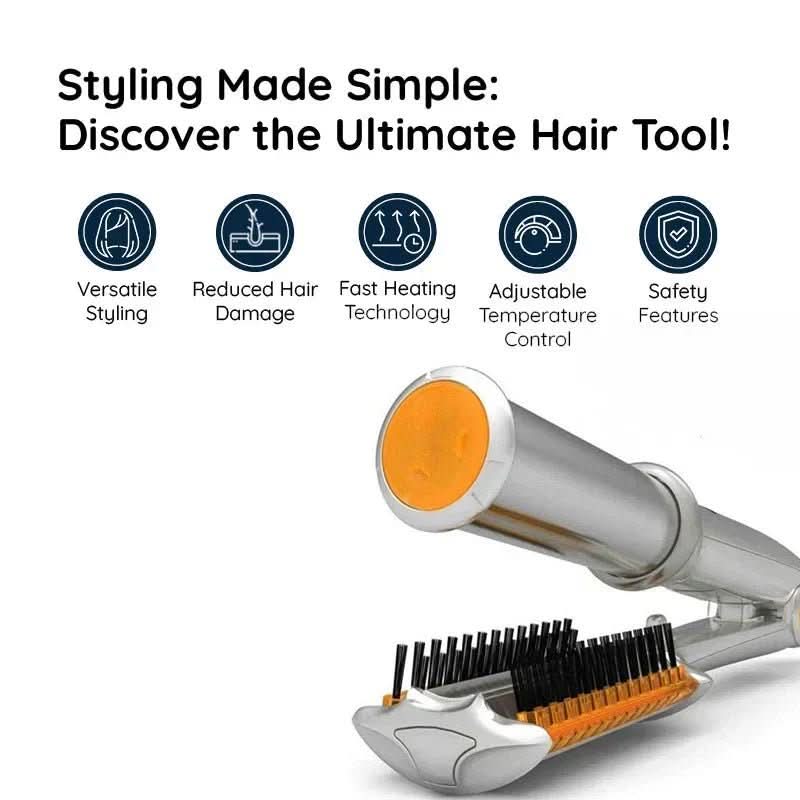 2-in-1 Rotating Hair Brush – photo 4