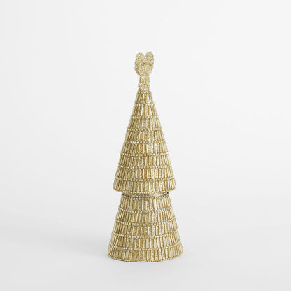 Beaded Cone Tree Gold – photo 2