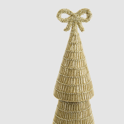 Beaded Cone Tree Gold – photo 3