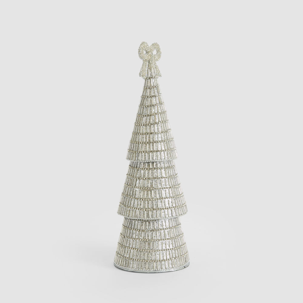Beaded Cone Tree Silver – photo 2