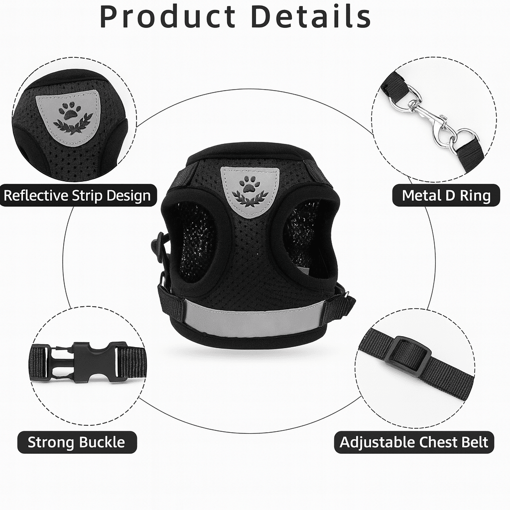 Breathable Cat Harness – photo 6