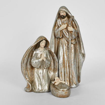 Champagne Nativity Set of 8 – photo 3