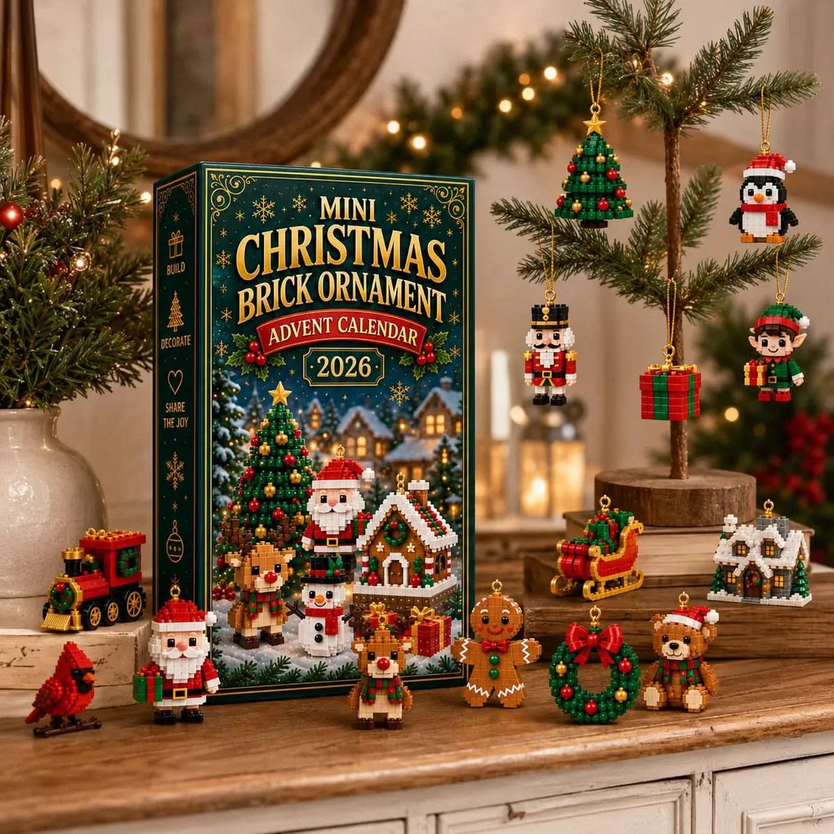 Christmas Brick Ornament Advent Calendar