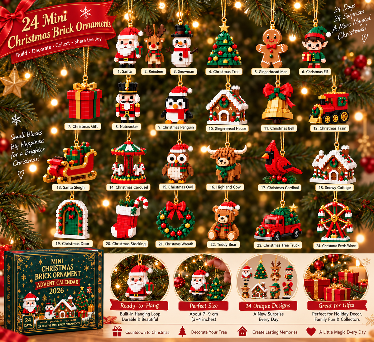 Christmas Brick Ornament Advent Calendar – photo 7
