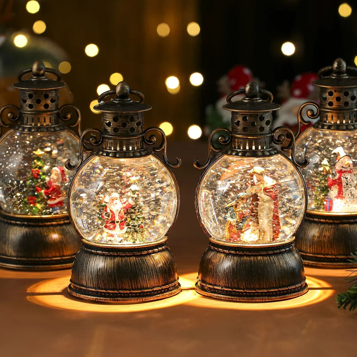 Christmas Lantern Snow Globe – photo 3