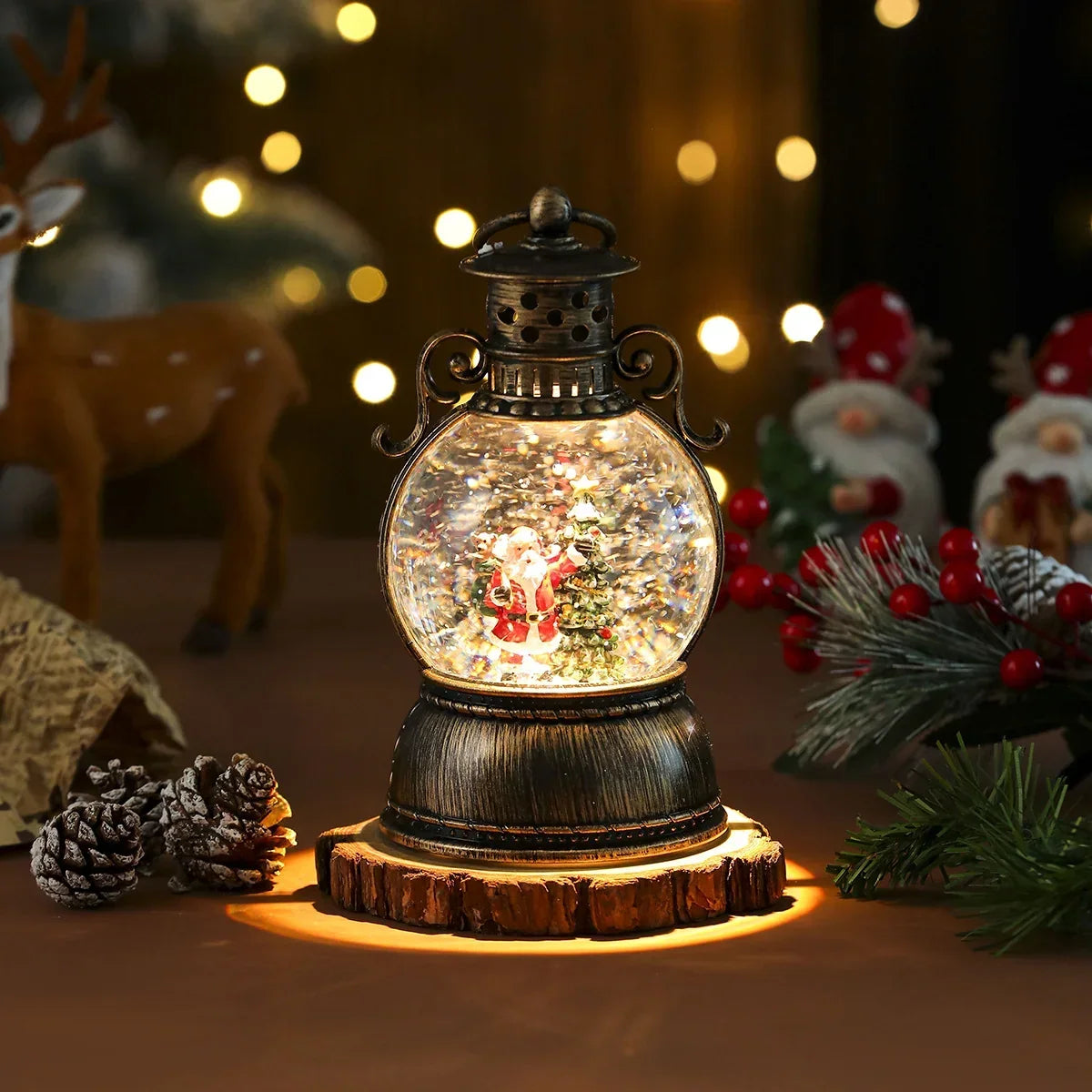Christmas Lantern Snow Globe – photo 7