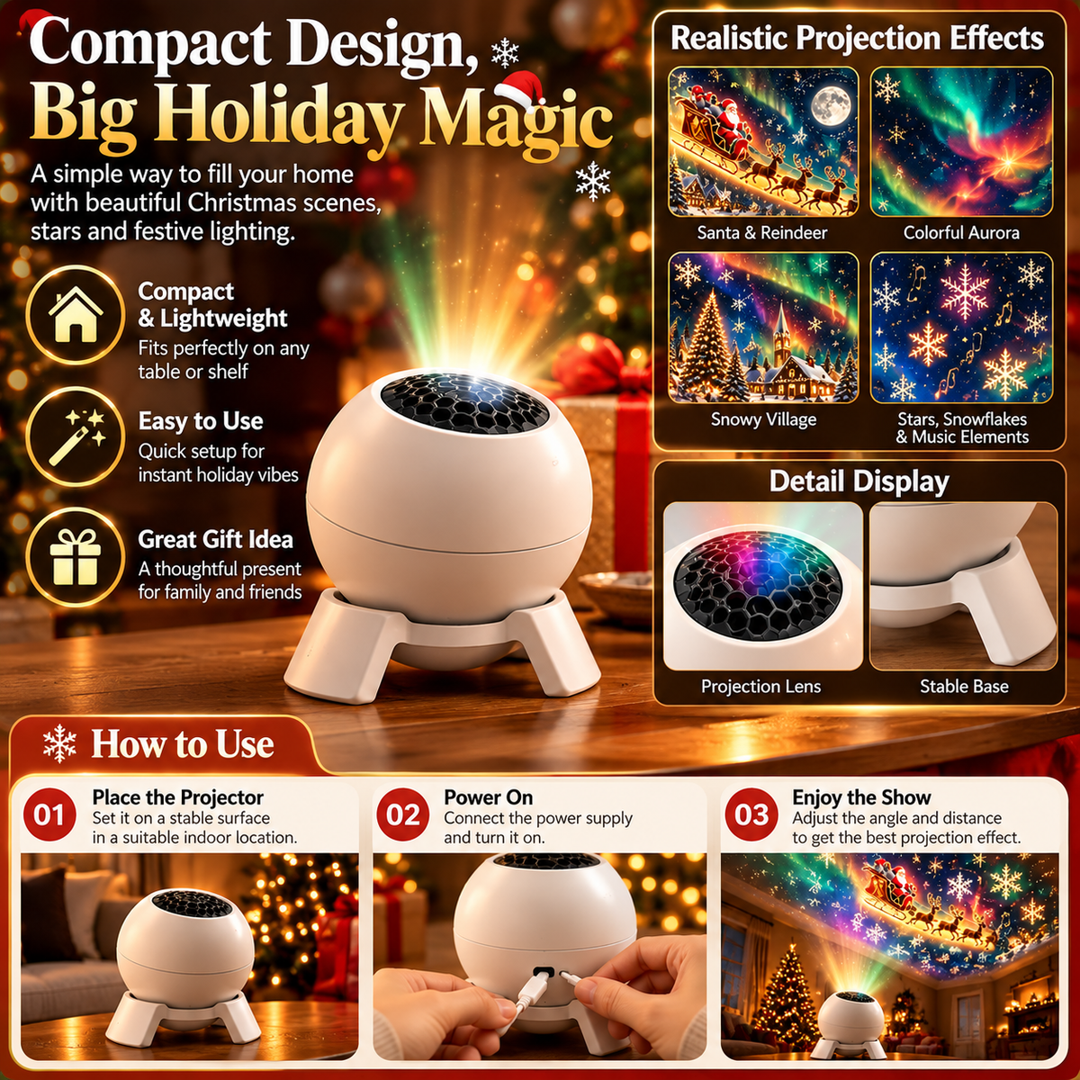 Christmas Scene Projector – photo 5