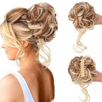 Curly Hair Bun Clip-In – photo 10
