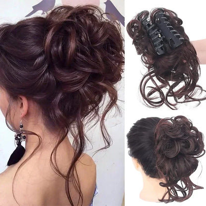 Curly Hair Bun Clip-In – photo 15