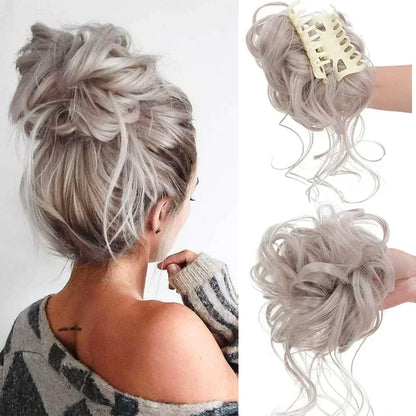 Curly Hair Bun Clip-In – photo 16