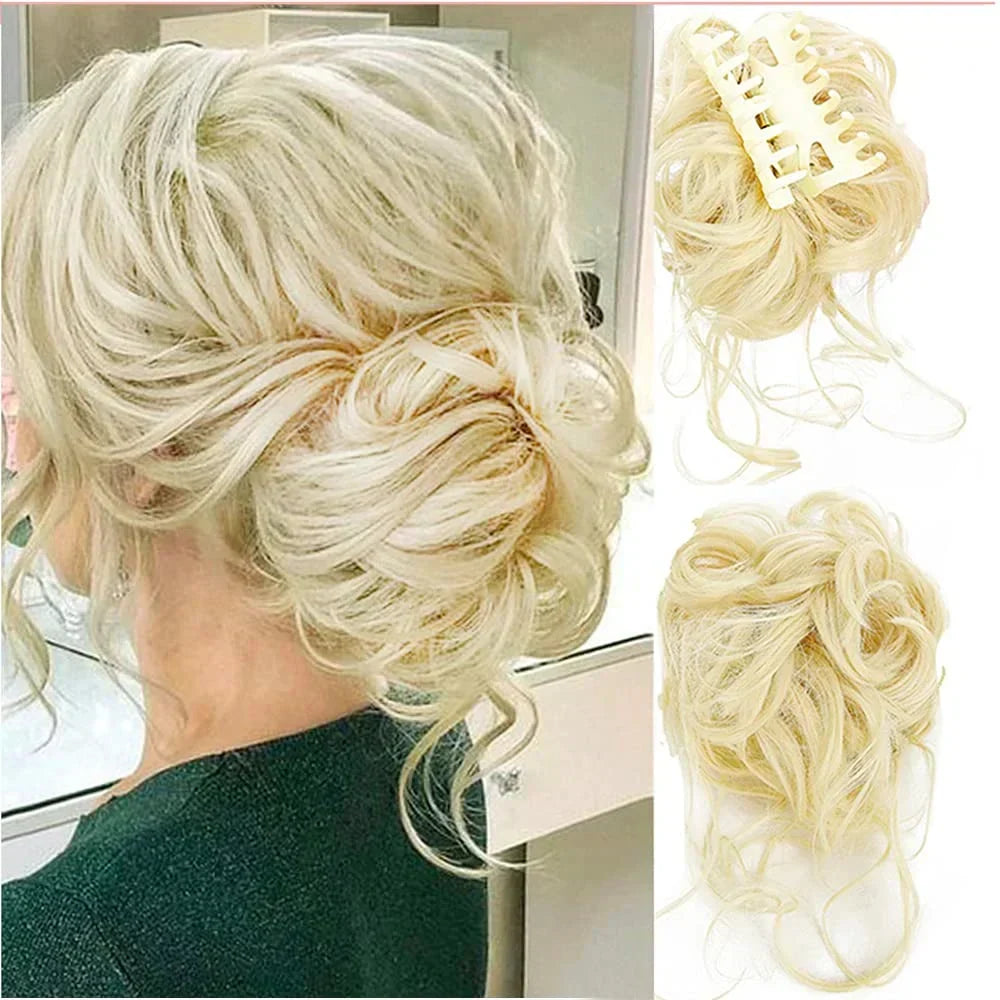 Curly Hair Bun Clip-In – photo 17
