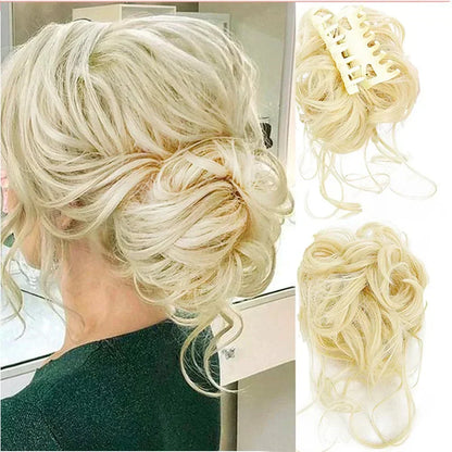 Curly Hair Bun Clip-In – photo 17