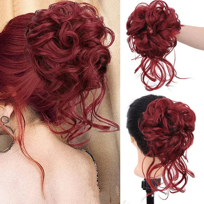 Curly Hair Bun Clip-In – photo 18
