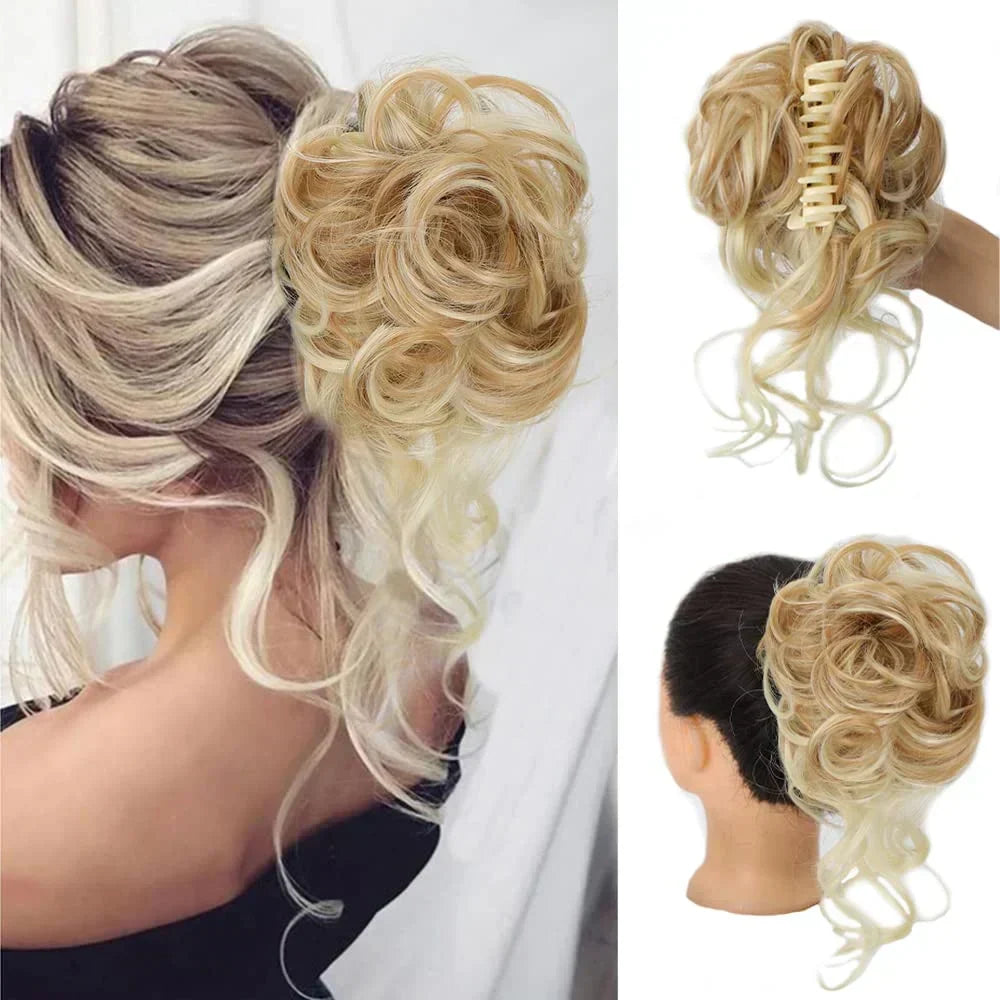 Curly Hair Bun Clip-In – photo 2