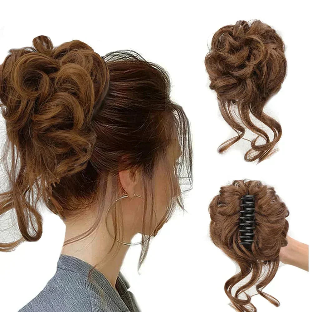 Curly Hair Bun Clip-In – photo 4