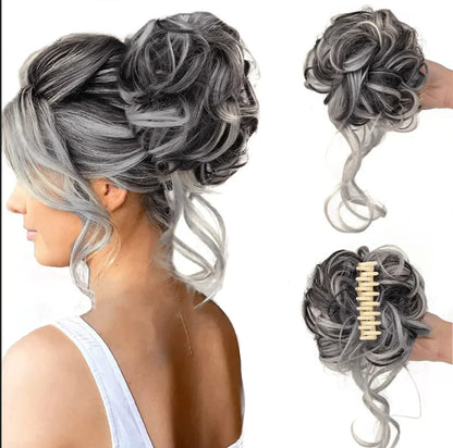 Curly Hair Bun Clip-In – photo 5