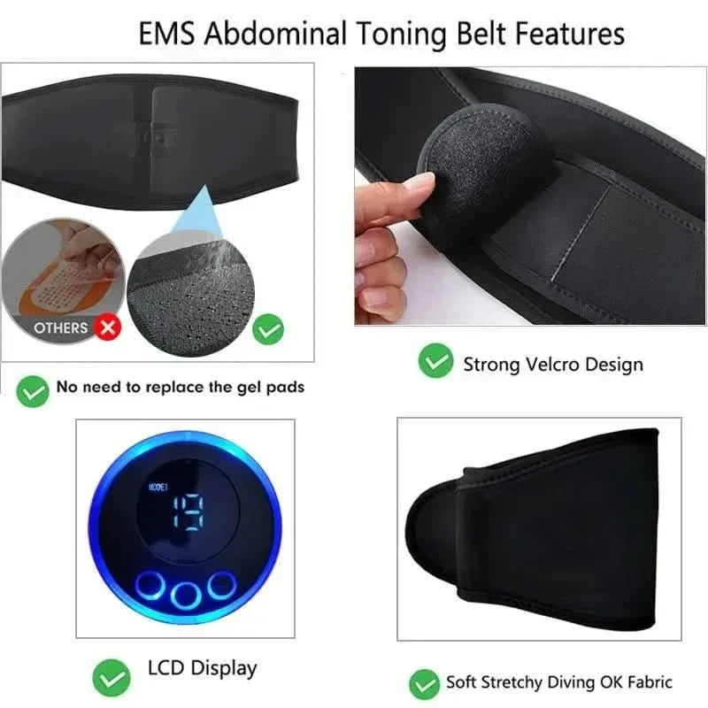 EMS Ab Muscle Stimulator Belt – photo 5