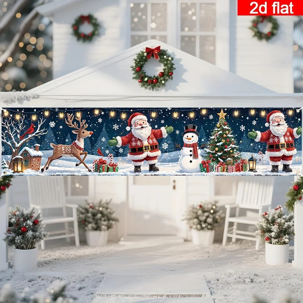 Glow-in-the-Dark Santa and Snowmen Decoration – photo 2