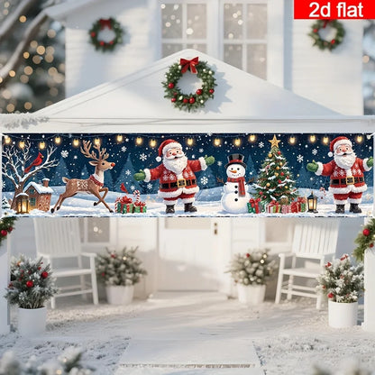 Glow-in-the-Dark Santa and Snowmen Decoration – photo 2