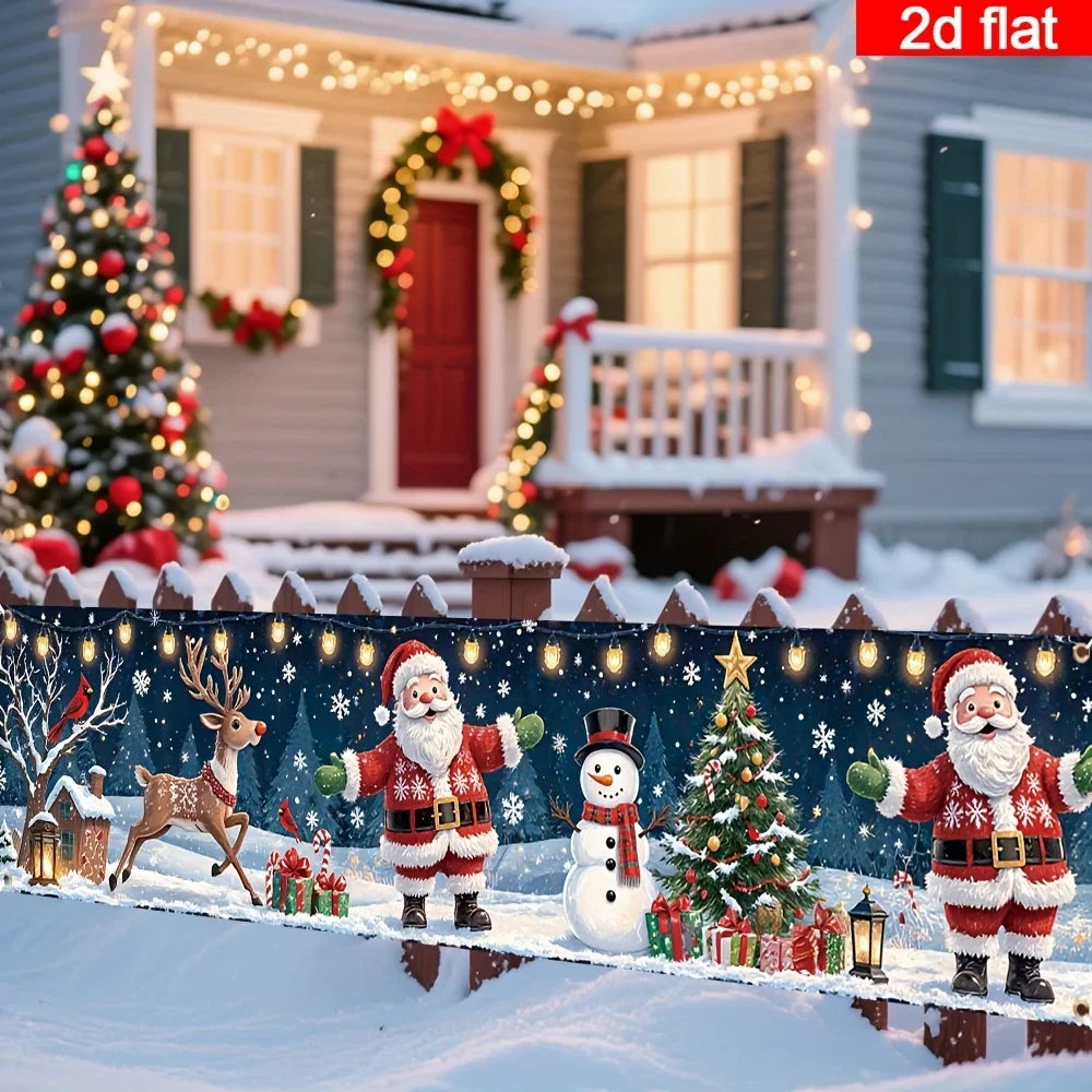 Glow-in-the-Dark Santa and Snowmen Decoration – photo 3