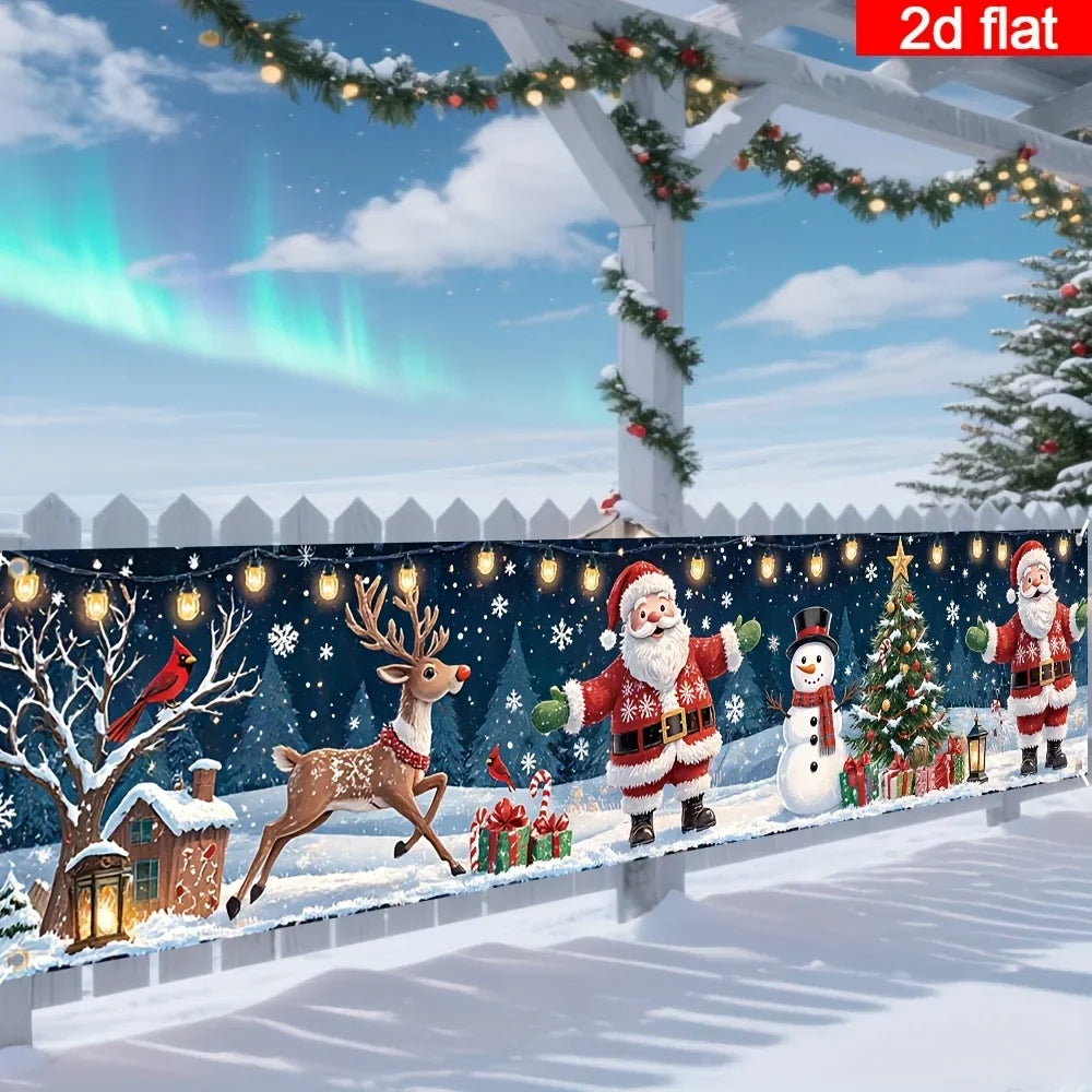 Glow-in-the-Dark Santa and Snowmen Decoration – photo 4