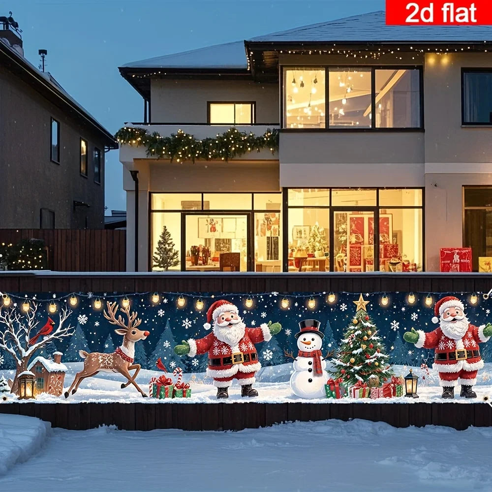 Glow-in-the-Dark Santa and Snowmen Decoration – photo 5