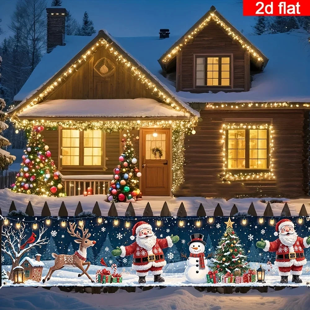 Glow-in-the-Dark Santa and Snowmen Decoration – photo 7