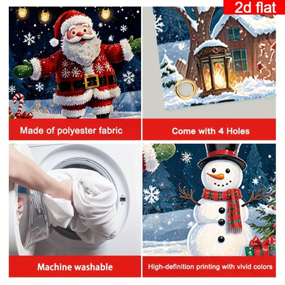 Glow-in-the-Dark Santa and Snowmen Decoration – photo 8