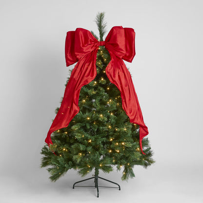 Large Silk Christmas Bow – photo 3