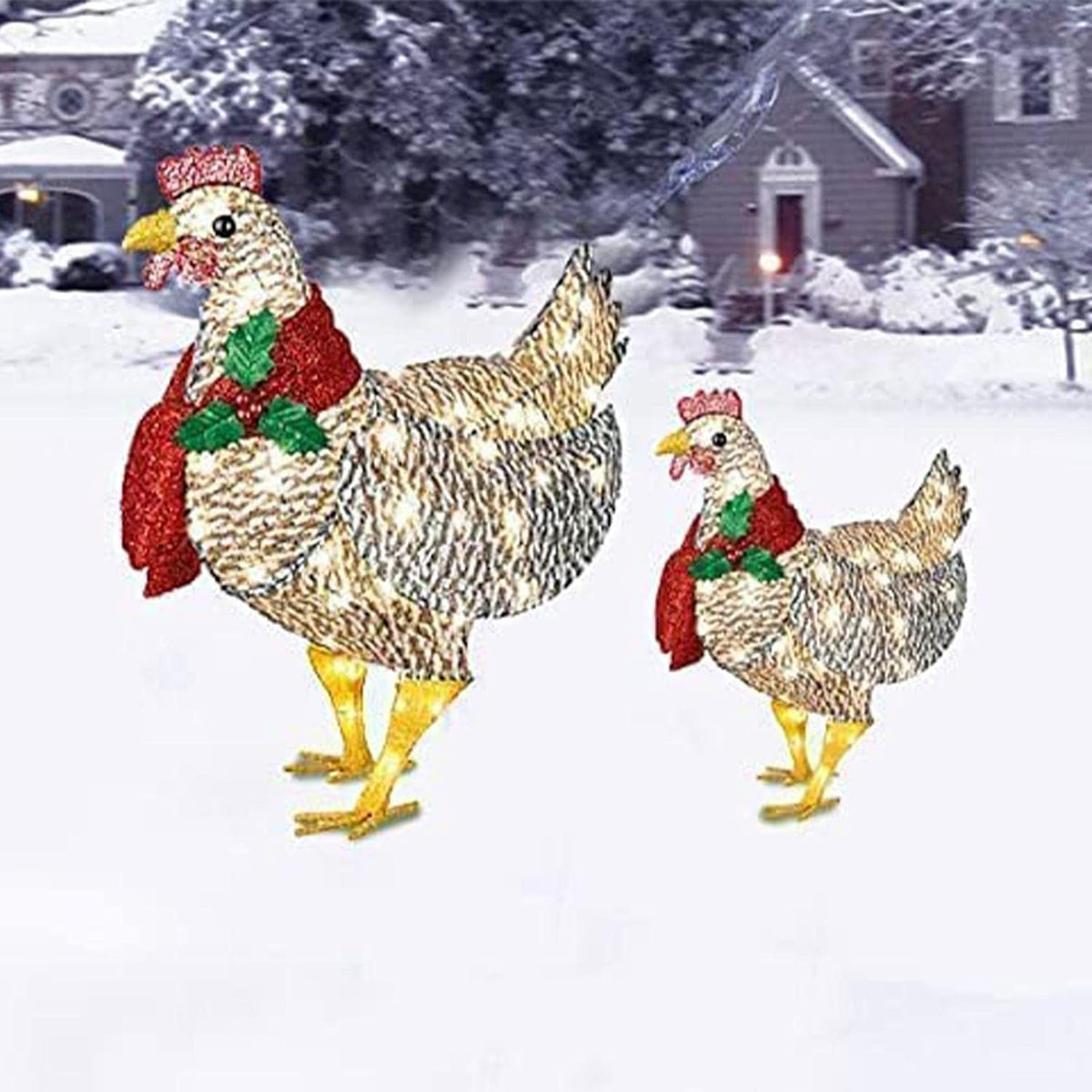 LED Christmas Chicken Decoration – photo 5