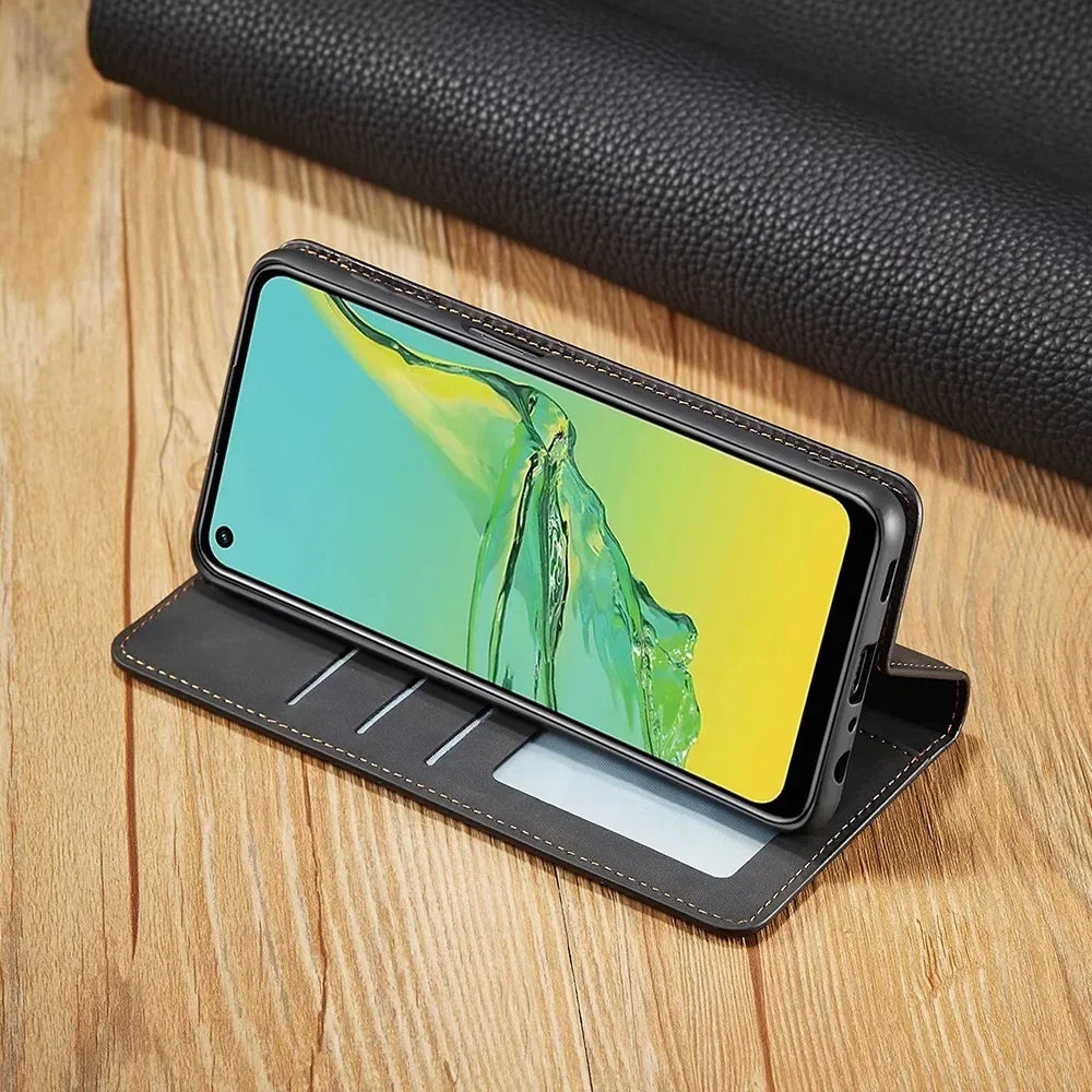 Magnetic Leather Samsung Case – photo 2