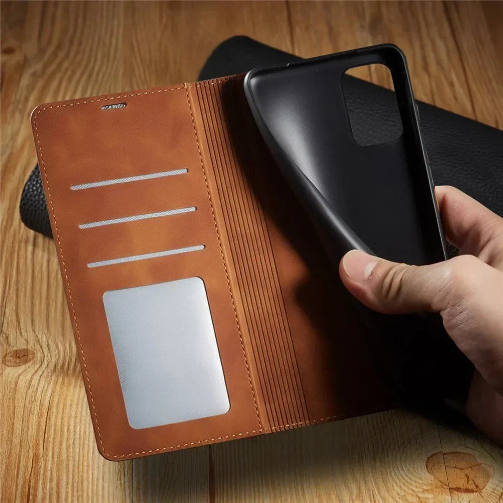 Magnetic Leather Samsung Case – photo 3