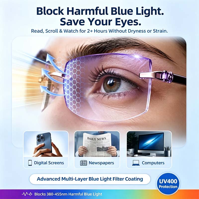 Multi-Zone Photochromic Reading Glasses