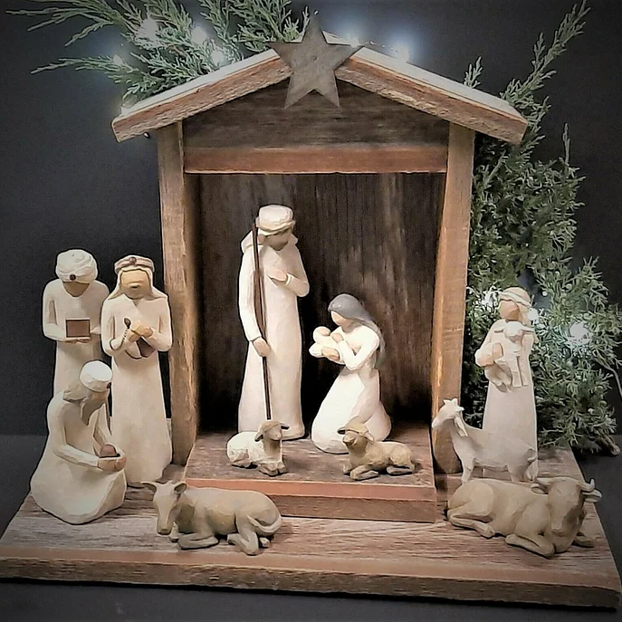 Barn Wood Nativity Set – photo 2