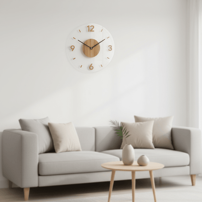 Nordic Wooden Wall Clock – photo 2