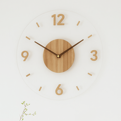 Nordic Wooden Wall Clock – photo 5