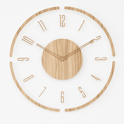 Nordic Wooden Wall Clock – photo 6