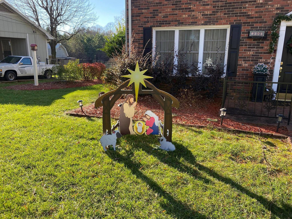 Outdoor Nativity Stable Display – photo 6
