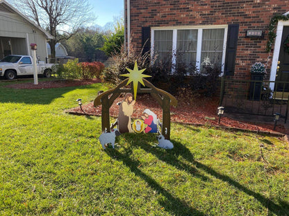 Outdoor Nativity Stable Display – photo 6