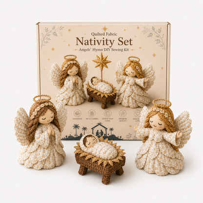 Patchwork Fabric Nativity Sewing Kit – photo 4