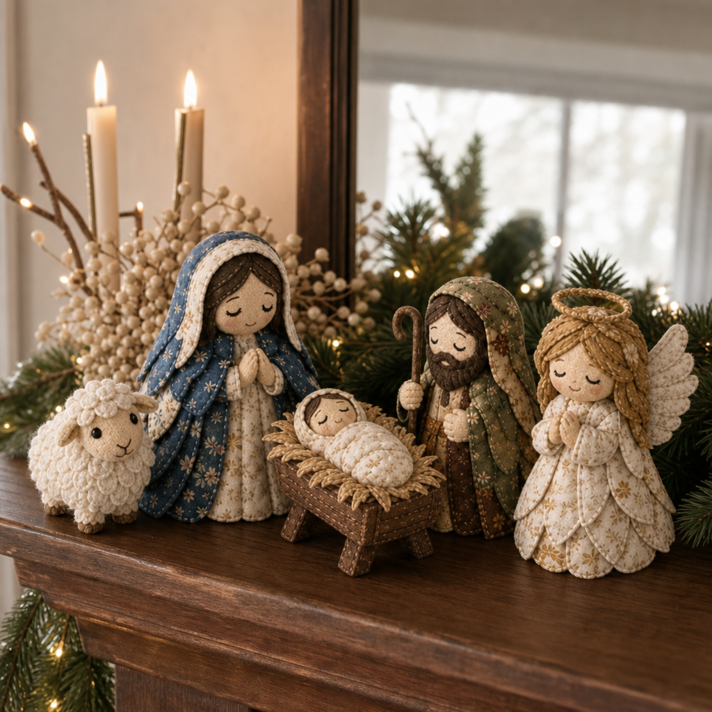 Patchwork Fabric Nativity Sewing Kit – photo 8