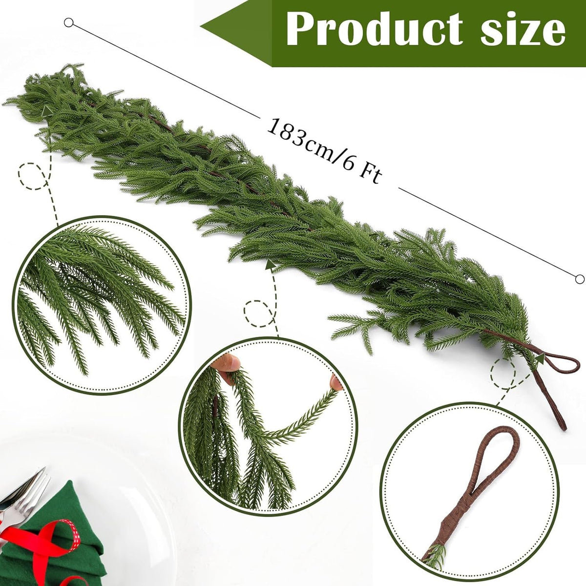 Pine Christmas Garland – photo 6