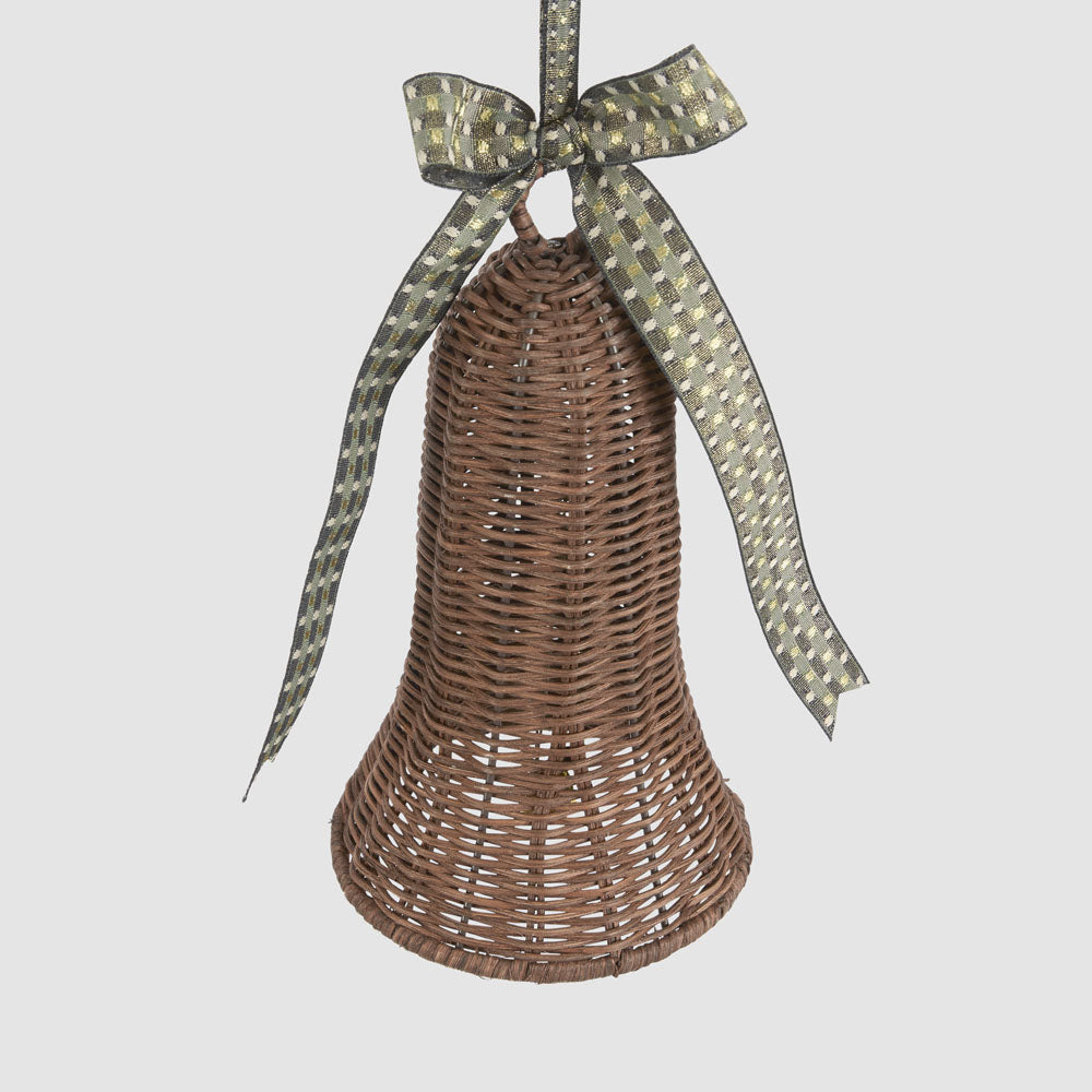 Rattan Bell Ornament – photo 2