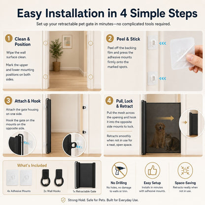 Retractable Pet Gate – photo 4