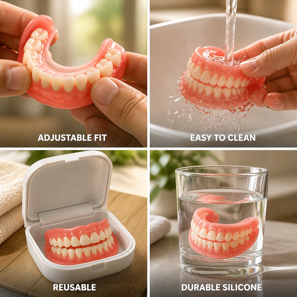 Reusable Silicone Denture Set – photo 2