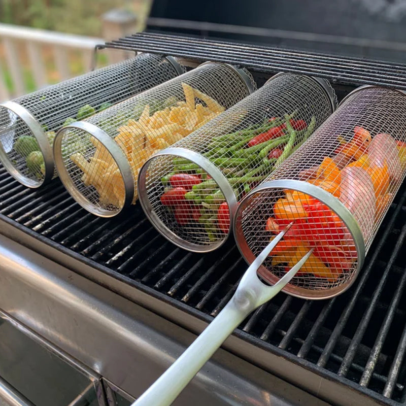 Rolling Grill Basket