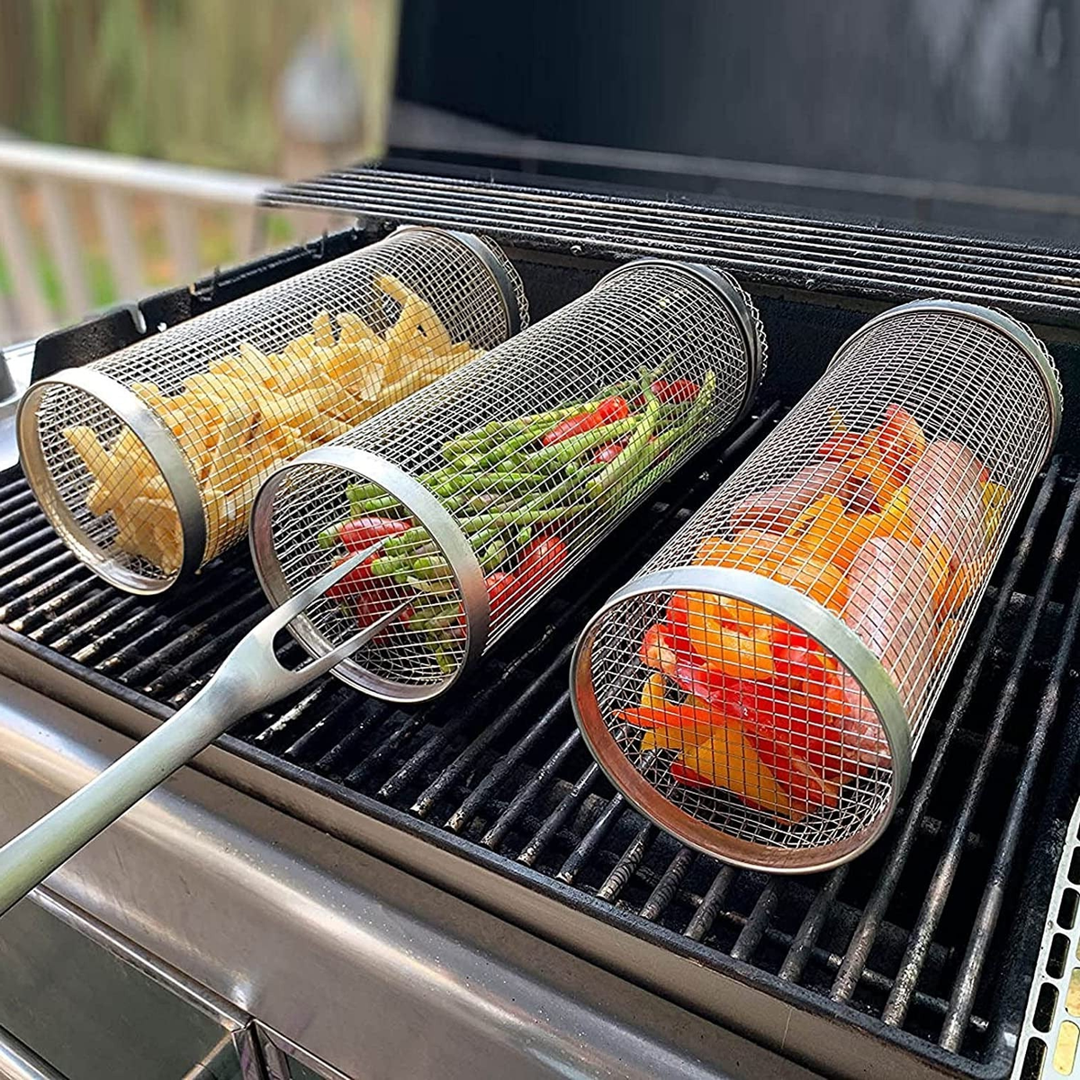 Rolling Grill Basket – photo 2